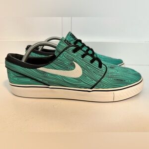 NIKE SB Zoom Stefan Janoski MEN US 11 Premium Mint Green Black Wood 652975-301